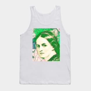 Anne Bronte Green Portrait | Anne Bronte Artwork 8 Tank Top